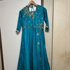 Long Woman gown indian Pakistani party wedding dress only